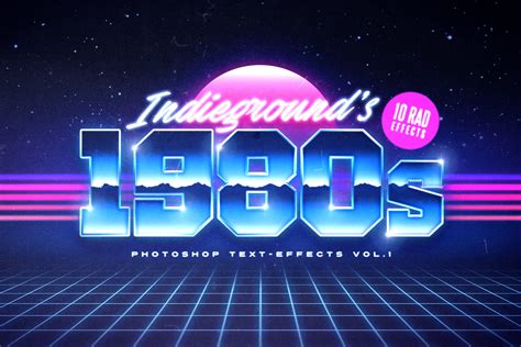 80s Vintage Text Effects 10 Retro Effects Indieground