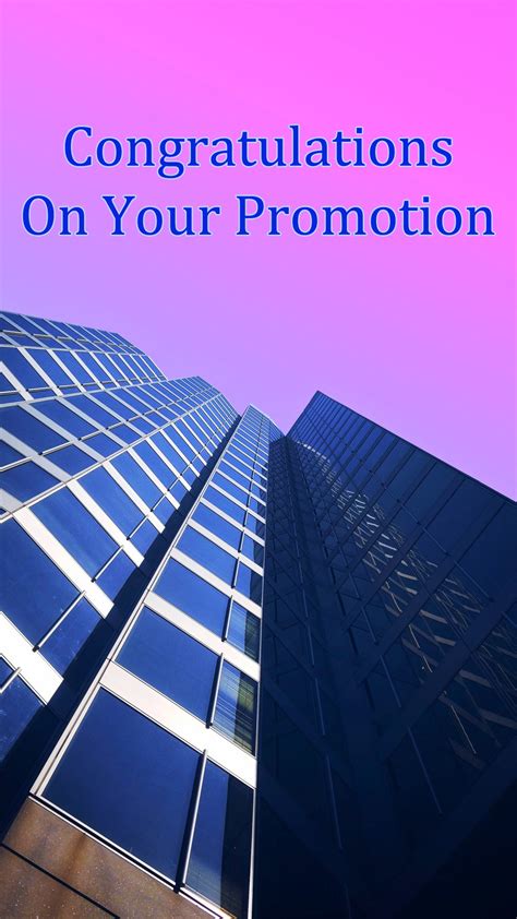 Congratulations for The Promotion Images with Abstract Blue Background ...