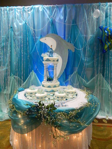 Under The Sea Theme Cake Table Backdrop By Amazing Celebrations Bodas