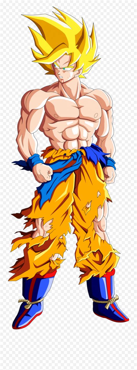 Animecodex Goku Super Saiyan Muscles Pngsuper Saiyan Goku Png Free