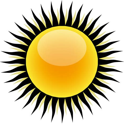 Yellow Sunburst Clipart
