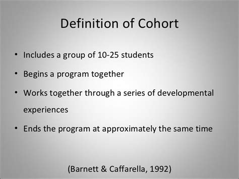 Cohort Study Presentation
