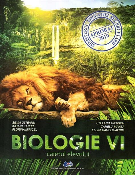 Biologie Clasa 6 Caietul Elevului Silvia Olteanu Stefania