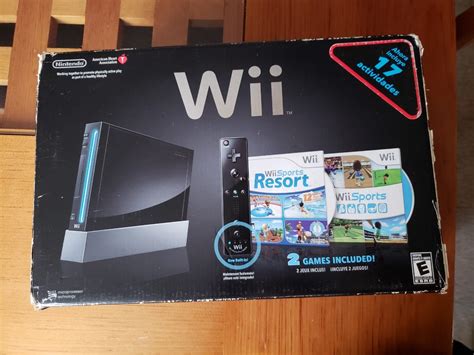 Los juegos quedan instalados ahí y sólo debe utilizarse para esto ya que la consola formatea el 2. Wii Negro En Caja Control 8 Juegos Original Sports ...
