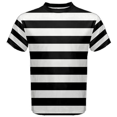 Black An White Stripes Trendy Mens T Shirt Etsy