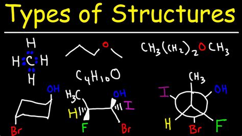 Bond Line Formulas Lewis Structures Kekule And Condensed Structures