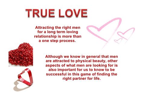 The love phase is the place in your relationship where you know you have a solid connection with him, and your emotions are growing stronger every day. Attract True Love Relationship men