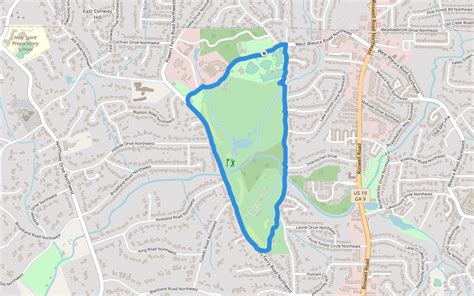 Chastain Memorial Park Walking And Running Atlanta Georgia Usa Pacer