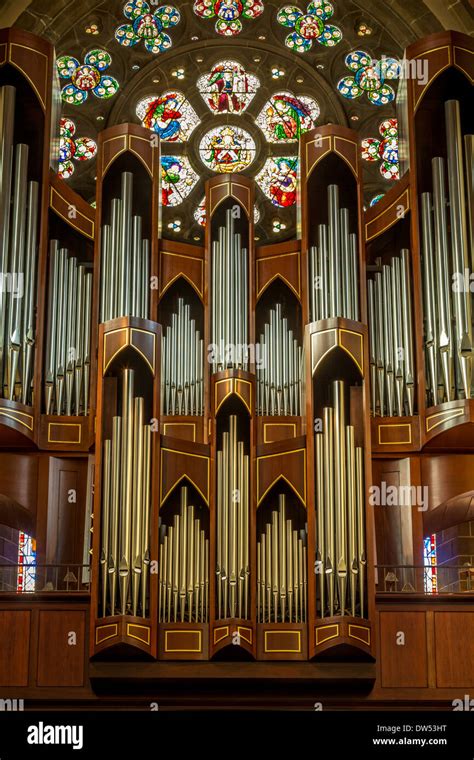 Pipe Organ In Christchurch Cathedral Victoria British Columbia Canada