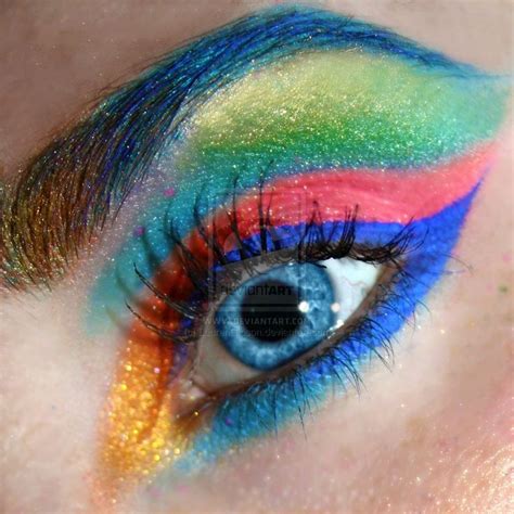 Rainbow Eye Shadow Rainbow Eye Makeup Rainbow Eyes Eye Makeup