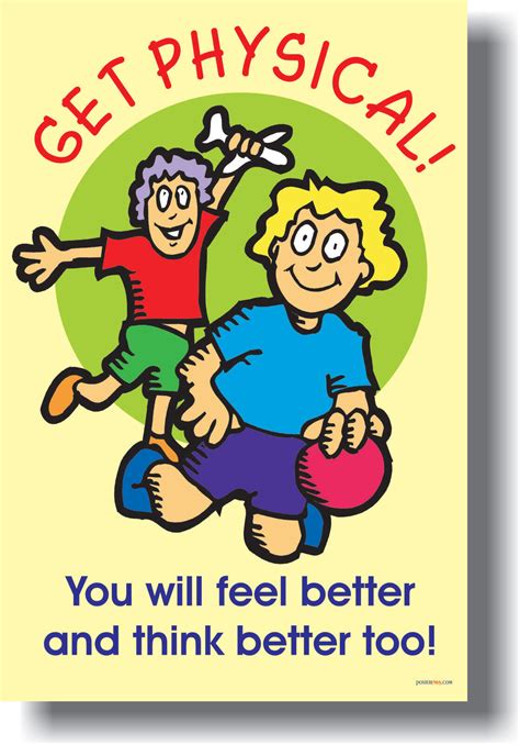 Get Physical Health Elementary Pe Classroom Poster Ebay