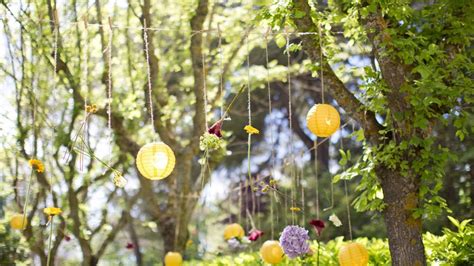 Outdoor Wedding Lanterns On A Beautiful Summers Day Hanging Lantern