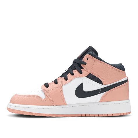 Air Jordan 1 Mid Pink Quartz Gs Sneakermode