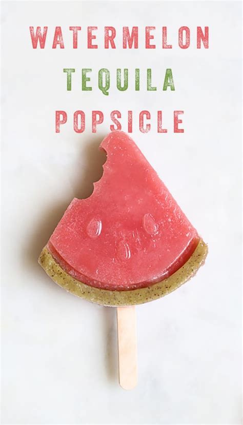 Watermelon Popsicles With Tequila Sugar And Charm Recipe