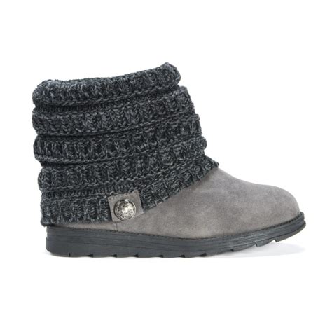 muk luks® women s patti boots grey shop comfy