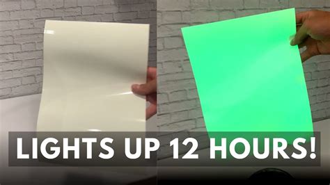 Printable Glow In The Dark Paper By Cis Inks Youtube