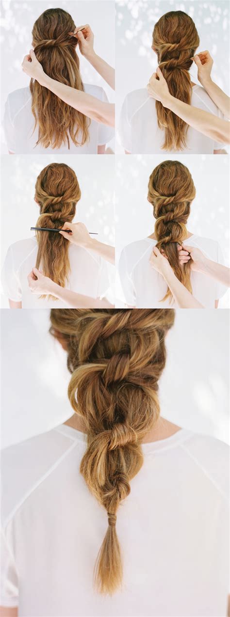 Long hairstyles are always considered as a symbol of charm and grace. DIY Knot Ponytail | DIY Weddings | OnceWed.com