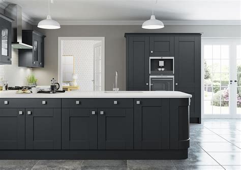 White kitchen wooden worktop grey tiles kitchen appliances tips. This Burbidge Marlow kitchen really makes a statement with ...