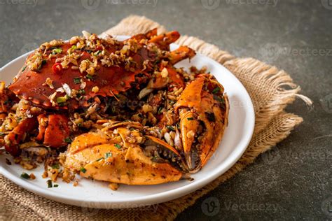 Stir Fried Crab With Spicy Salt And Pepper Stock Photo At Vecteezy