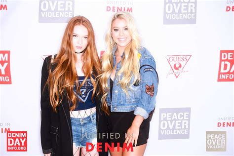 Larsen Thompson And Kaylyn Slevin Guess Denim Day Event 03 Gotceleb