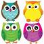 Colorful Owls Mini Cut Outs Pack Of 36  CD 120195 Carson Dellosa