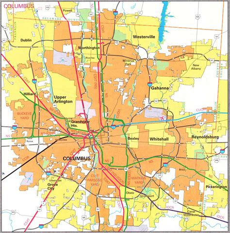 List 104 Pictures Map Of Columbus Ohio And Surrounding Areas Sharp