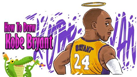 Sketch Kobe Bryant Cartoon Drawing Kobe Bryant Daughter Mourned After