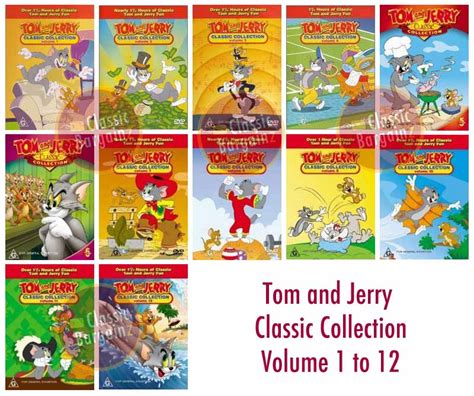 Tom And Jerry Classic Collection Vol 1 12 Dvd Set New