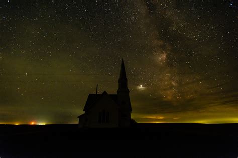 Seattle Digital Photography The Starry Night At An Old Church