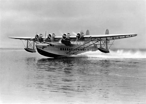 A Pan American Airways Sikorsky S Flying Boat Taking Off In The