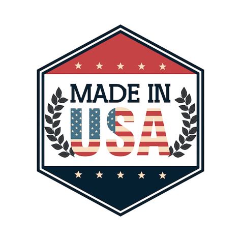 Premium Vector Made In Usa Emblem Icon