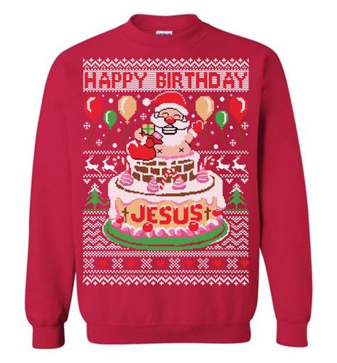 Happy Birthday Jesus Ugly Christmas Sweater The Wholesale T Shirts By