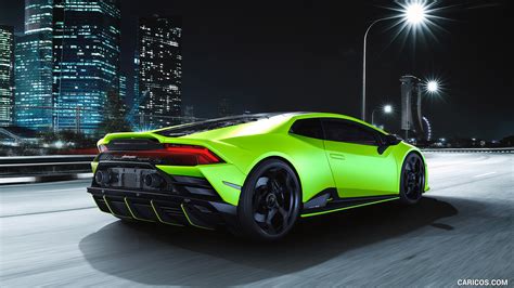 Lamborghini Huracán Evo Fluo Capsule 2021my Green Rear Three Quarter
