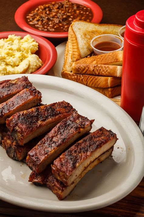 Regular Rib Plate Shanes Seafood And Barbq Bossier City Order Online