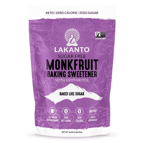 Lakanto Baking Monkfruit Sweetener 11 Baking Sugar Substitute Zero
