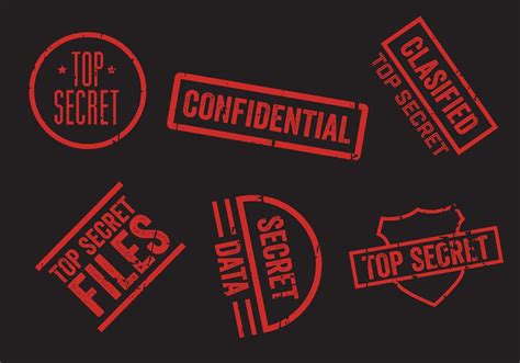 Top Secret Stamp Vector Set Top Secret Stamp Secret Secret Wallpaper