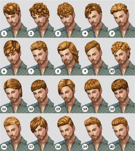 Sims Hair Maxis Match Male