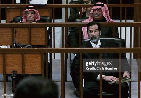 Saddam Hussein Goes On Trial For Dujail Massacre Photos And Premium