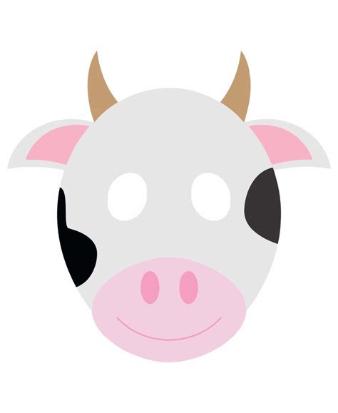 12 Best Free Printable Cow Mask