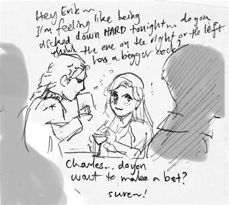 Slouph 🥱😪 On Twitter Lesbian Cherik Au 🌈 🔞nsfw Sometimes Charles Gets A Craving For Cock But