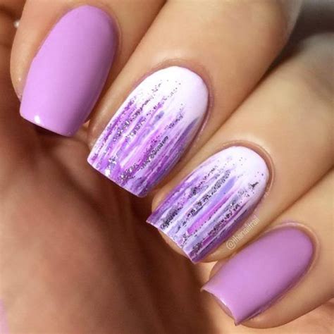21 Zeer Warme Paarse Ontwerpen Voor Nagels Purple Nail Designs