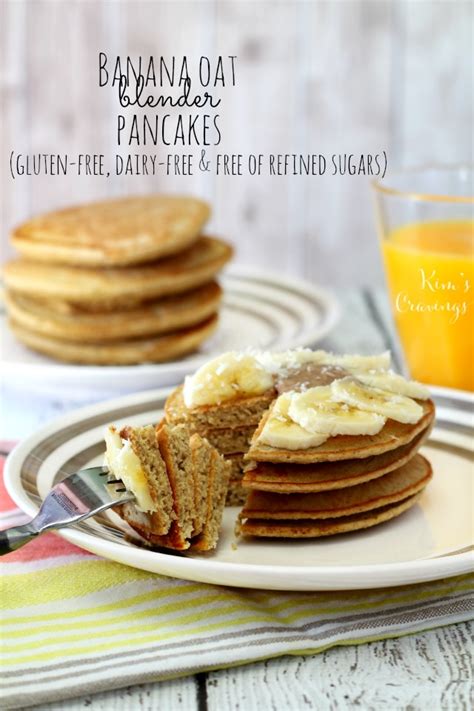 Banana Oat Blender Pancakes Kims Cravings