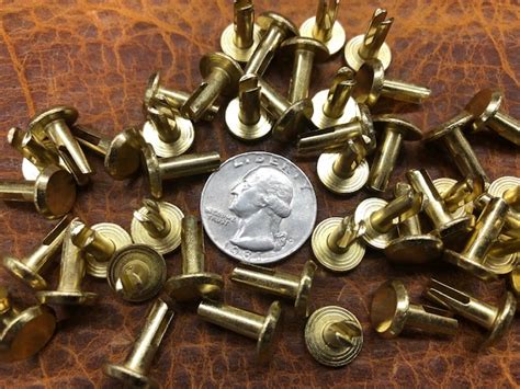 Heavy Duty Plated Split Rivets 4 Styles Rivets For Leather Crafting Brettuns Village