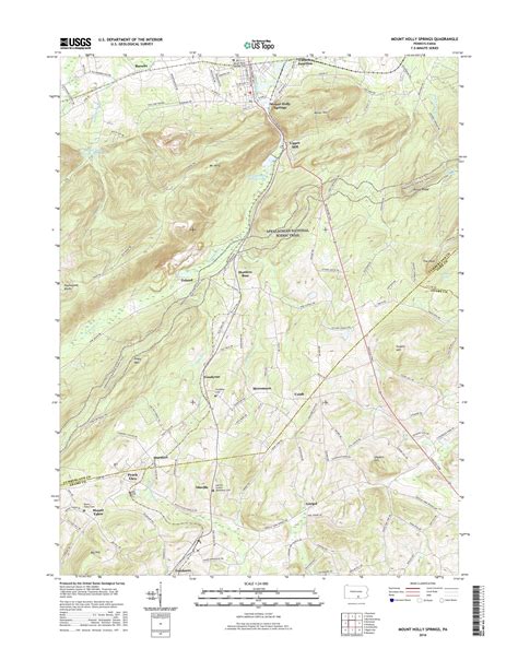 Mytopo Mount Holly Springs Pennsylvania Usgs Quad Topo Map