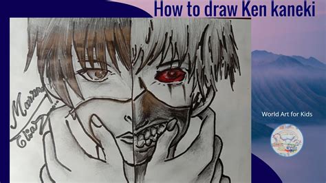 How To Draw Ken Kaneki Step By Step Youtube