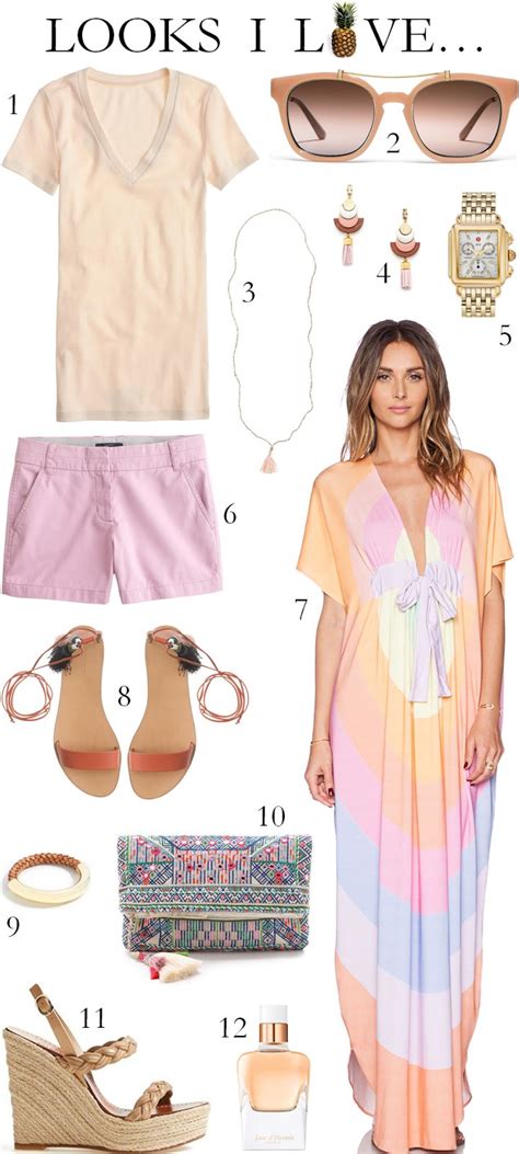 LOOKS I LOVE RESORT PASTELS Beautifully Seaside Fashion Trend Report Resort Outfit Fashion