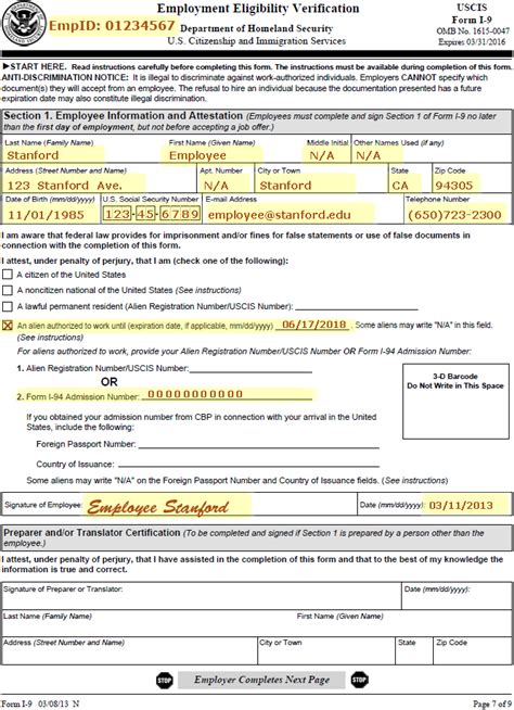 Alert New I 9 Form And I 9 Form Instructions Released By Uscis