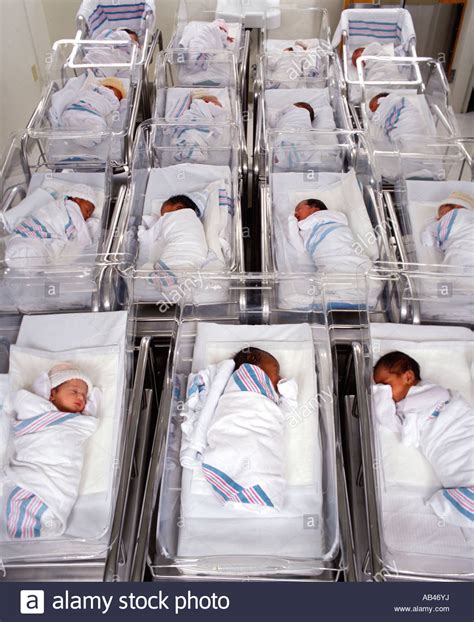 Many Babies In Maternity Ward At Hospital Stock Photo