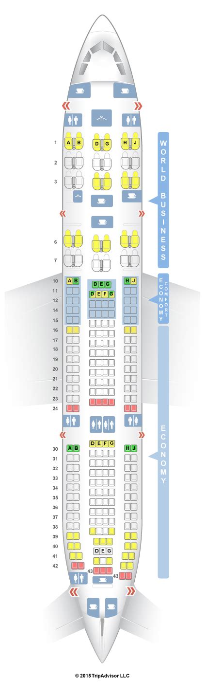 SeatGuru Seat Map KLM Airbus A330 200 332 Delta Flight Delta