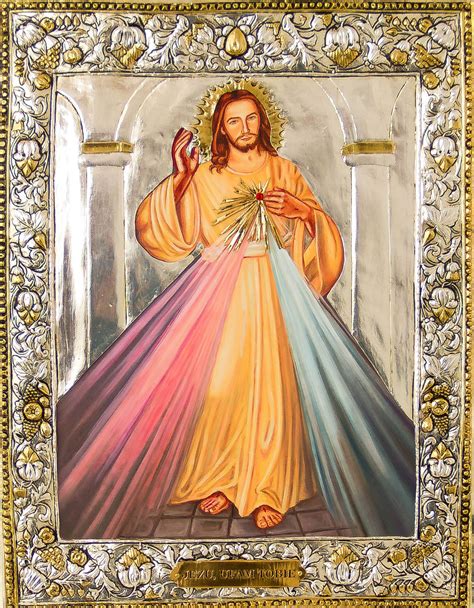 Divine Mercy Hand Crafted Icon Ewtn Religious Catalogue